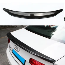 Para audi a4 b8.5 carbono spoiler caractere estilo sedan a4 b8.5 fibra de carbono spoiler traseiro tronco asa 4 portas 2013 2014 2015