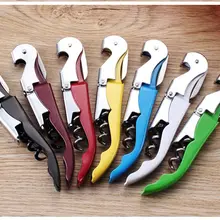 Multi-Функция бутылки вина Кепки открывалка штопор Корк Винт Нержавеющая сталь металла с ручкой Главная партии