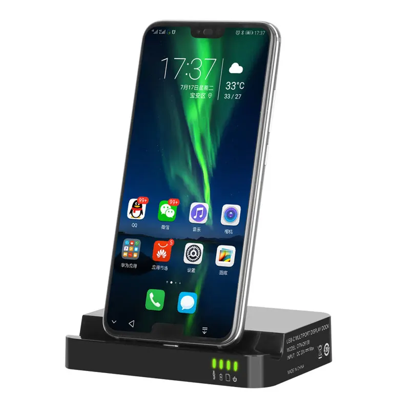 

Mosible Thunderbolt 3 Adapter USB C Hub to HDMI support Dex Station for Samsung S8/S9/Note8 Huawei Mate10/P20 with PD SD/TF Slot