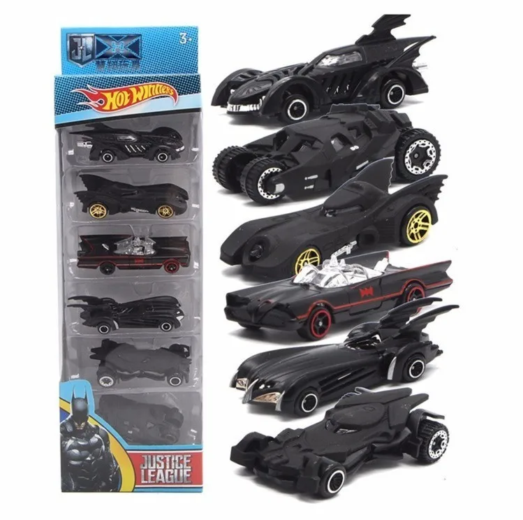 6pcs/set Toy Car Justice League Batman Chariot Model car Diecasts &amp Vehicles Kids Toys Vehicle For Children Juguetes |