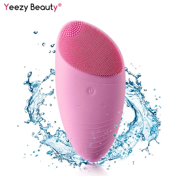 

Electric Face Cleansing Brush Silicone Massager Sonic Cleansing Face Washing mini Blackhead Removal Pore Cleanser