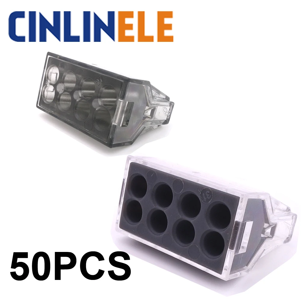 

50PCS WAGO 773-108 8P push wire wiring connectors for junction 8pin conductor terminal block