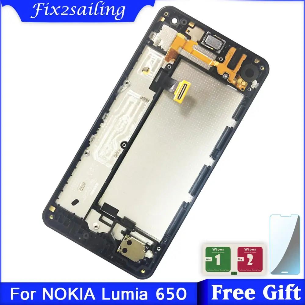 

For Nokia Lumia 650 RM-1152 RM-1154 RM-1109 RM-1113 LCD Display Touch Screen Digitizer Assembly With Frame