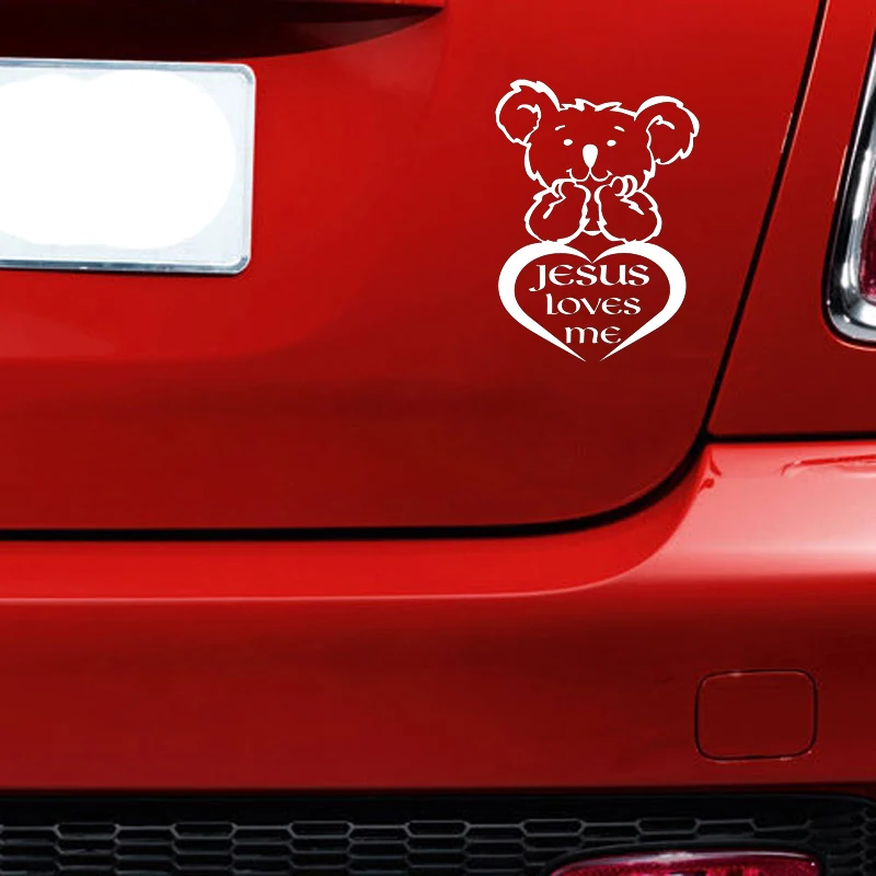 Jesus Loves Me in a Heart Vinyl Car Truck Window Decal Bumper Sticker US Seller