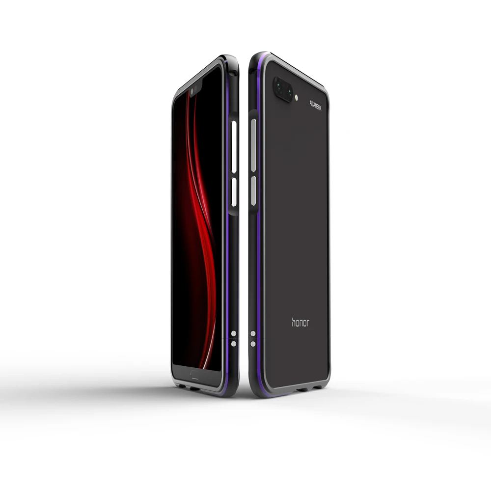 Роскошный противоударный чехол бампер для Huawei Honor 10 алюминиевая металлическая