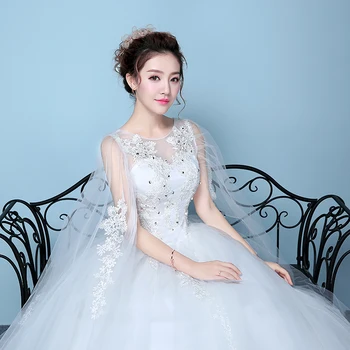 

Wedding Dress 2019 Hot Sale Applicue Simple Lace Cheap Wedding Gown With Beading Vestido De Noiva Imported-china