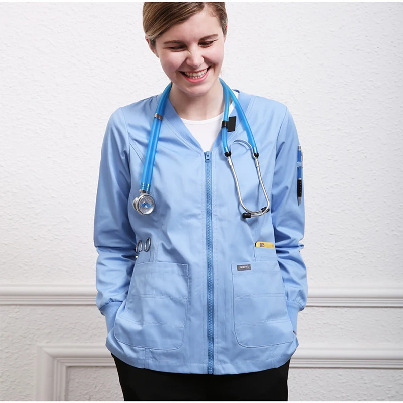 

Professional Surgical Medical Jacket female Autumn and winter surgery scrub overalls outdoor uniform medical overalls coat