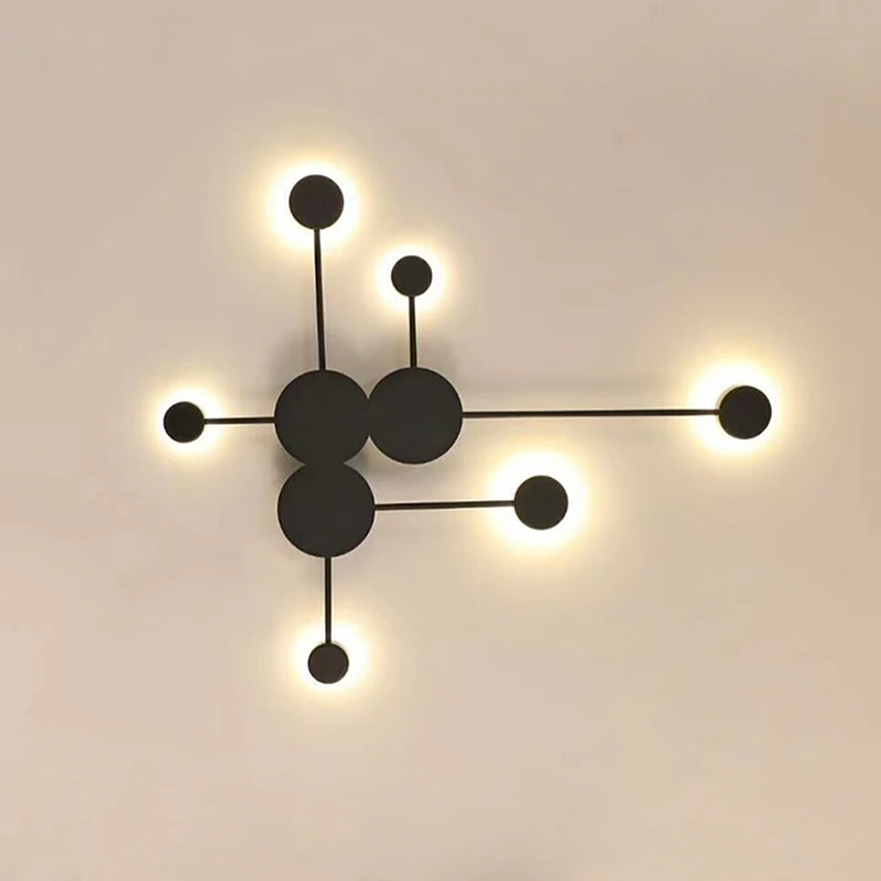 

Black/White LED Wall Lamp for Living Room Bedroom Bedside Nordic Decoration Designer Corridor Hotel Wall Lights Vanity Light