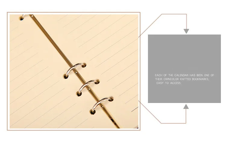 A5 Loose-leaf Notebook Imitation Leather PU Business Stationery Notebook Conference Record Book (11)