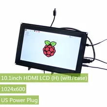 Raspberry Pi 3 Display 10.1 inch 1024×600 Capacitive Touch Screen LCD (H) with case,Support Multi mini-PC,Windows 10/8.1/8/7/XP
