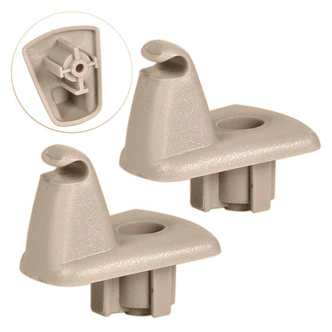 beler 1EJ51BD1AA 1ET511W1AA 2PCS New Plastic Sun Visor Clips Hook
