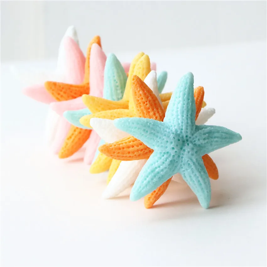 

Free Shipping Ocean Theme 5PCS Cute Starfish Fridge Magnet for Home Decor Colorful SeaStar Message Sticker Kids gift Hot Summer