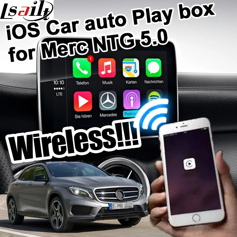 Беспроводной автомобильный игровой автобокс для Mercedes benz NTG 5 0 A B C E GLA GLC GLE command &