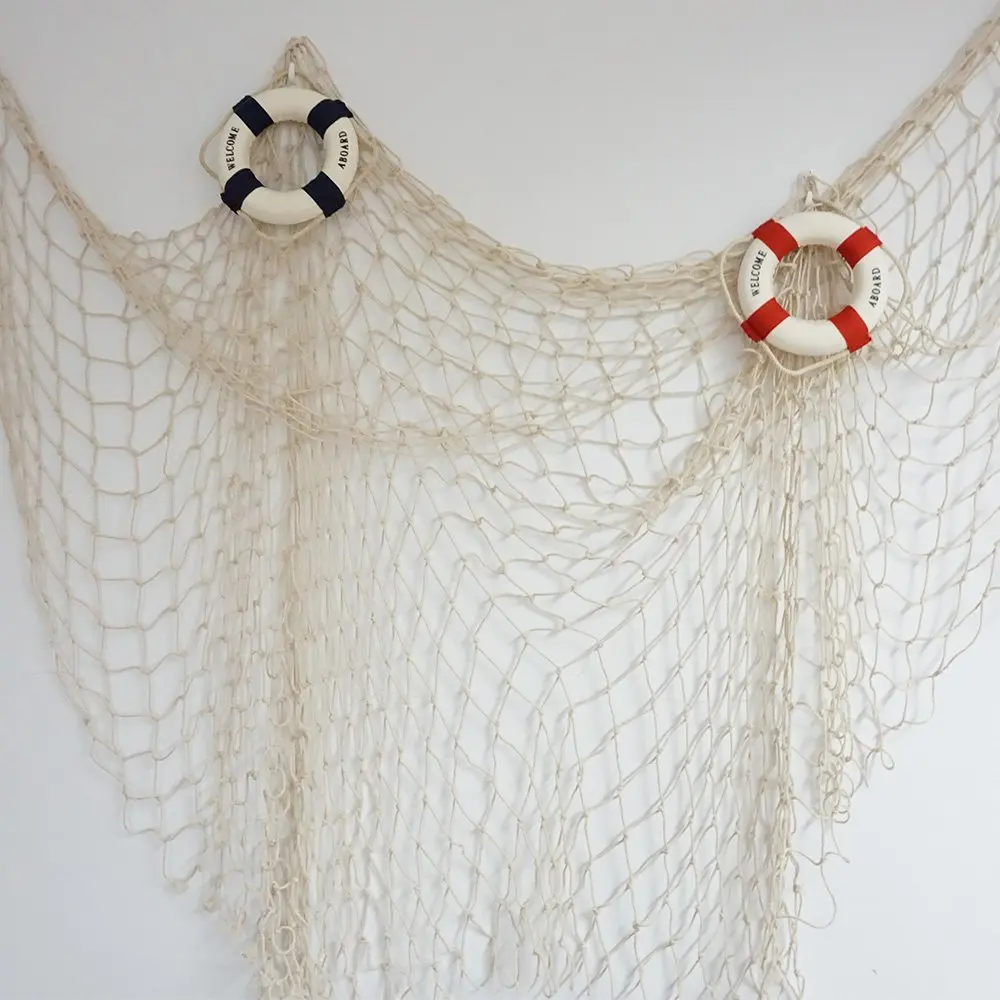 150 200cm Cute Hollow Fishing Net Wall Decor Bar Nautical Style