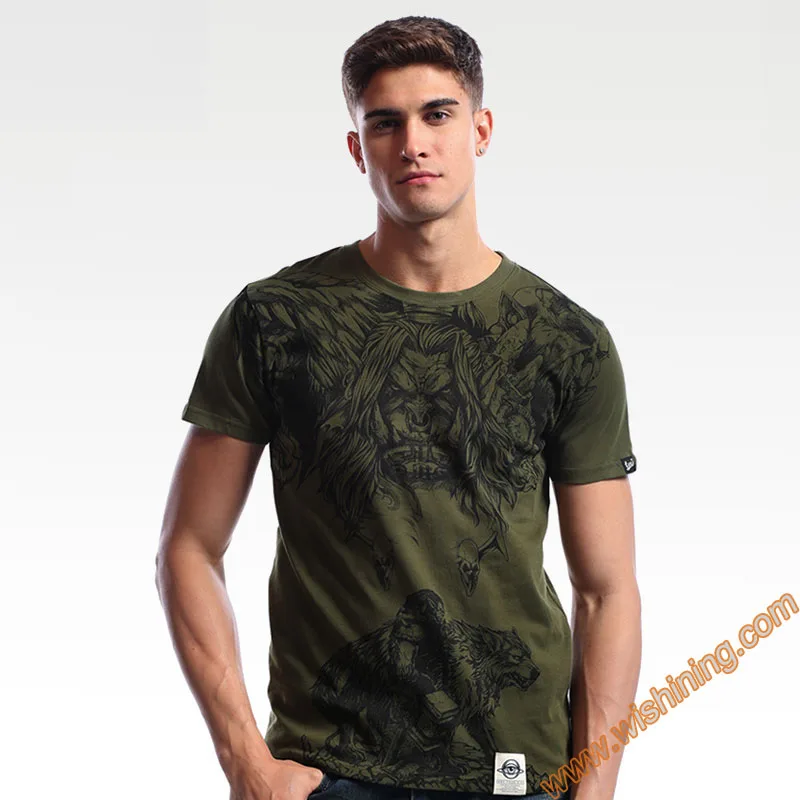 Лимитированная серия футболка «Альянс» Орда гром адский крик футболка 3D армейский зеленый футболка для мужчин мальчик