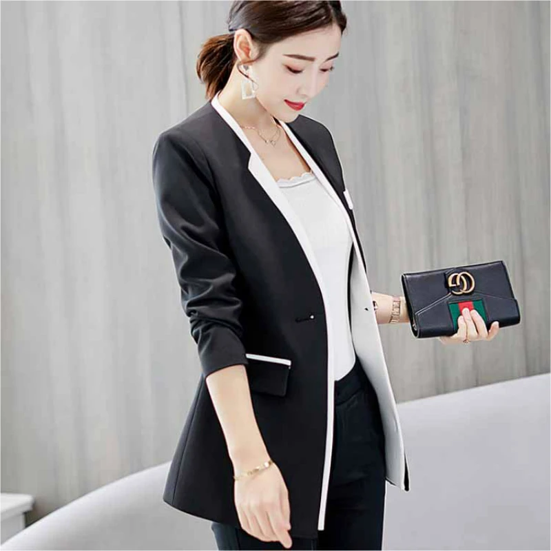 spring autumn new short Wild small suit women's Korean suit women Slim Mixed colors long-sleeved slim female coat blazer femme spring autumn new short Wild small suit women's Korean suit women Slim Mixed colors long-sleeved slim female coat blazer femme
