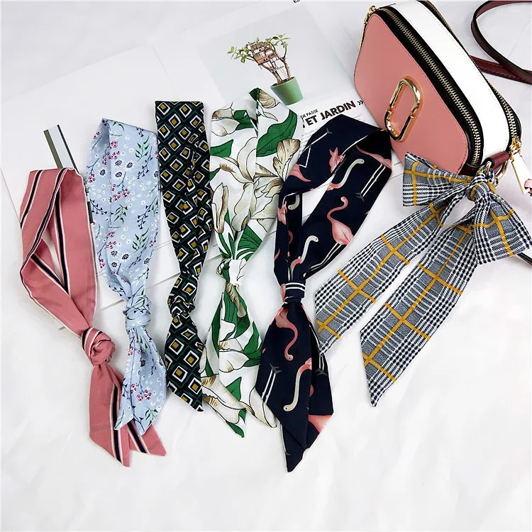 2019 Spring Summer Scarves Scarf Small Flower Hairband Small Scarf