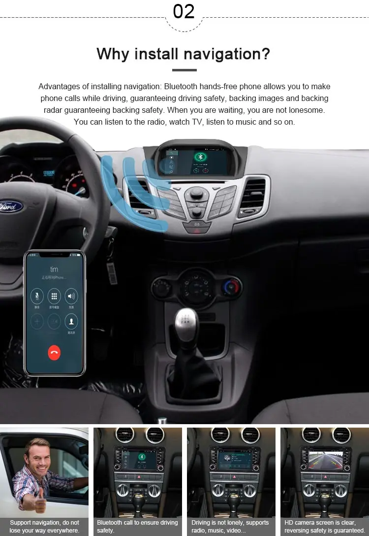 JDASTON Android 10,0 автомобильный dvd-плеер для Ford Fiesta 2013 wifi gps навигация 1 Din автомагнитола стерео Мультимедиа