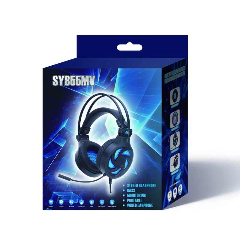 SOYTO SY855MV гарнитура для игровой геймер стерео наушники повязка с микрофонами