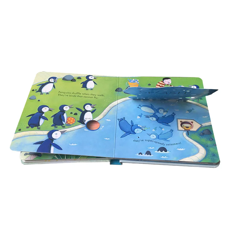 Usborne Peep dentro del zoológico Animal inglés educativo 3D Flap libros con imágenes bebé niños libro de lectura