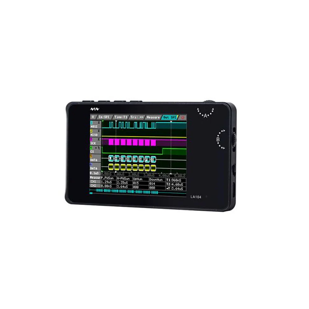 Мини LA104 стиль программируемый цифровой логический анализатор 4 Каналы осциллограф 2,8 дюймов ЖК-дисплей экран Max Частота дискретизации 100 МГц