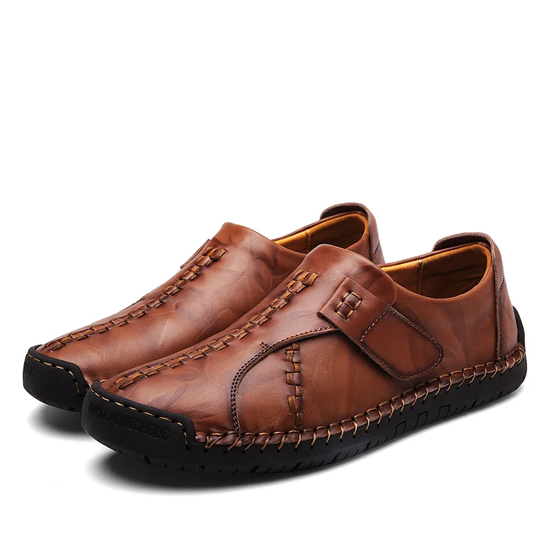 

Winter Warm Men Causal Shoes Handmade Loafers Buckle Mens Sneakers Casual Set Feet Non-slip Wearable Men's Shoes HH-766