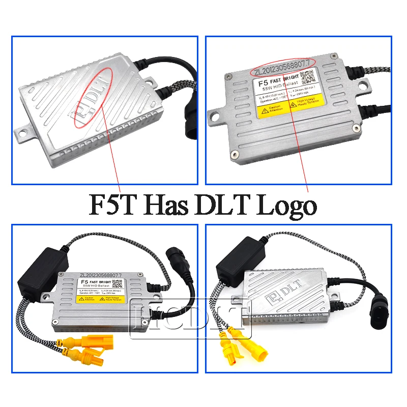 HCDLT AC 12 В 55 Вт Reator DLT F5T HID балласт модифицированный для фар автомобиля комплект