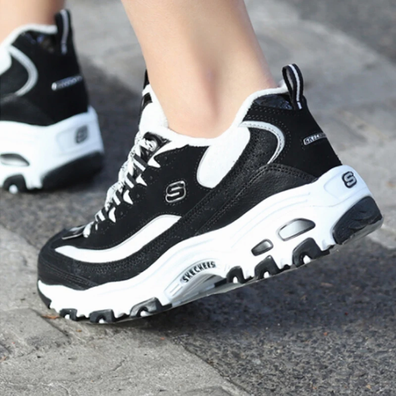 Женские кроссовки на танкетке Skechers повседневные модные массивной платформе 66666078