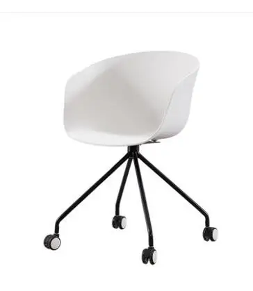 Simple Dining Chair Leisure Chair Metal Cloth Pink Armrest Dining Chair Designer Coffee Back Chair.