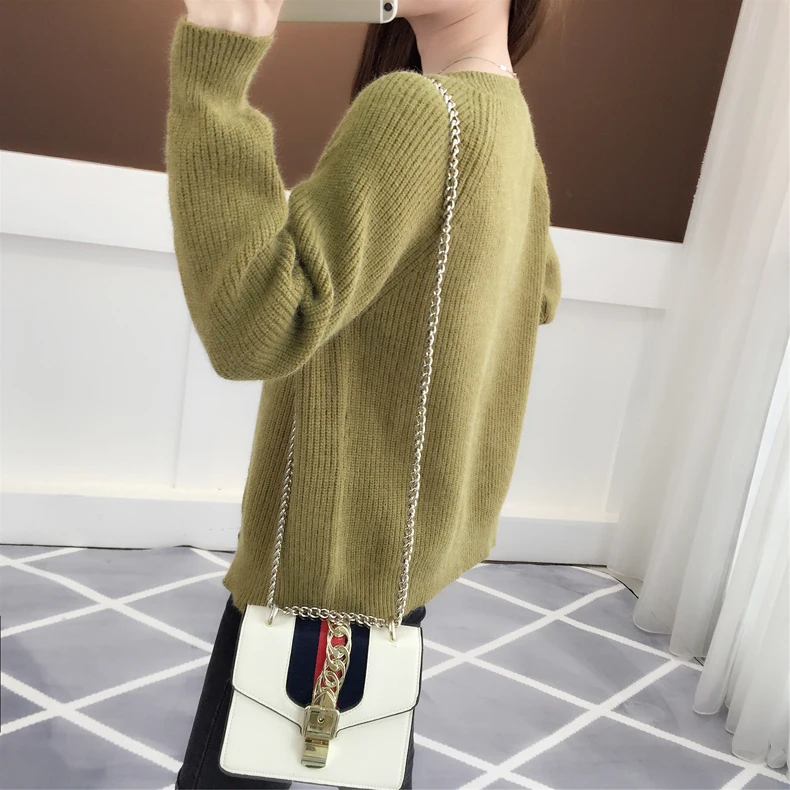 Новый весенне-осенний вязаный свитер для женщин, мода 2019, Harajuku, Свободный теплый кардиган для женщин, для колледжа, повседневное зимнее