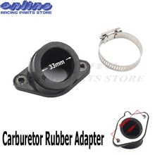 New Motorcycle Dirt Bike Racing 33mm Carburetor Rubber Angled Adapter Inlet Intake Pipe For MIKUNI VM24 OKO28 KOSO30