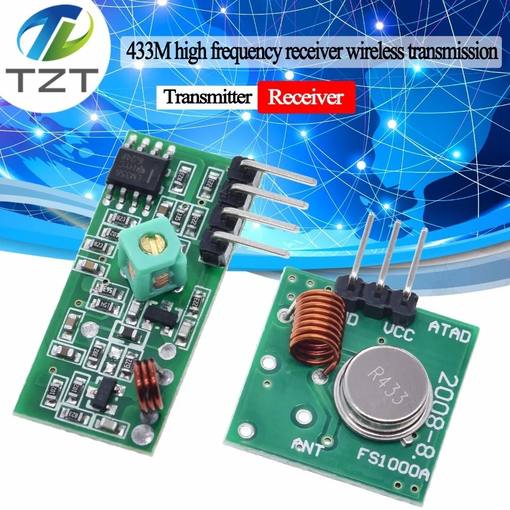 433Mhz RF 12V 5V Wireless Transmitter Receiver Kit Module Arduino ARM WL MCU