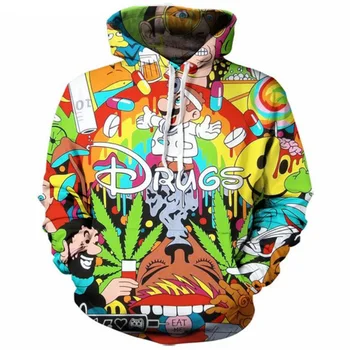 

Men/Women 2018 Autumn New Style 3d Hoodies Cartoon Super Mario 3D Print Hoodie Sweatshirt Funny Drugs Casual Pullovers