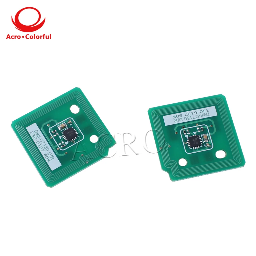 

80K 330-6137 Compatible Drum Chip for Dell C7130cdn Laser printer cartridge refill
