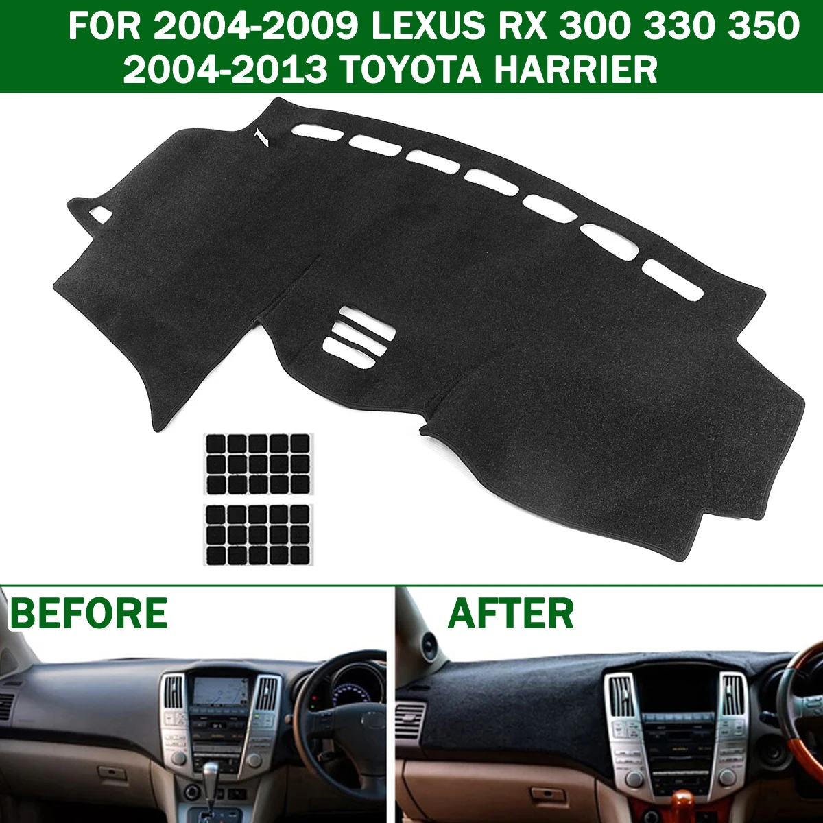 

Autoleader Car Dashmat Dashboard Mat Dash Board Cover Pad for LEXUS RX 300 330 350 2004-2009 for Toyota for Harrier 2004-2013