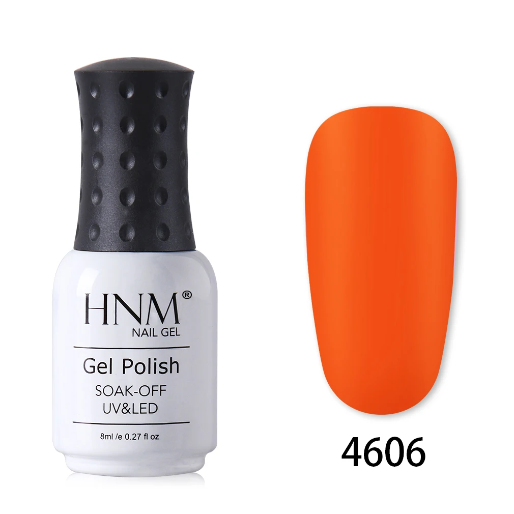 HNM 8 мл одношаговый матовый гель для ногтей чистый цвет лак для ногтей для УФ-и светодиодной лампы гель замачиваемый 1 комплект Гель-лак матовый эффект длинный последний Гель-лак чернила - Цвет: 4606