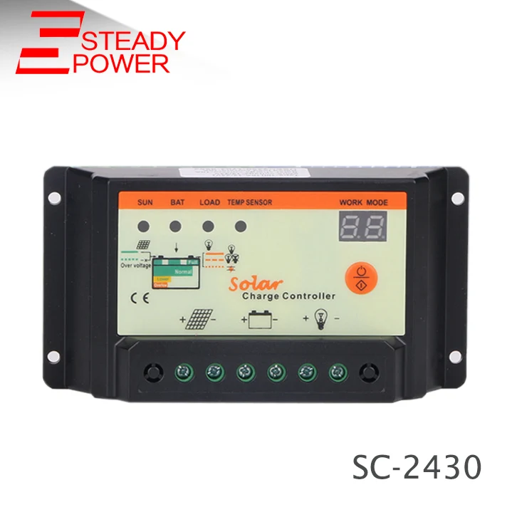 

solar charge controller for LED light display 10A 20A 30A 12V/24V SC2430