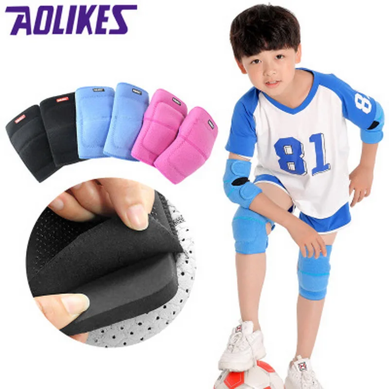 AOLIKES Kids Sports Elbow Pad And Knee Pad Set Thick Sponge Skate Dance Kneepad Elbow Brace