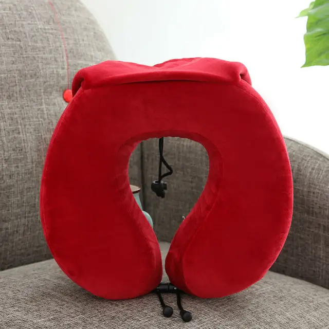 30*28*12 cm Easy Storage Soft Smooth Molded Foam U-shape Neck Protection Pillow For Watching TV Reading & Rest