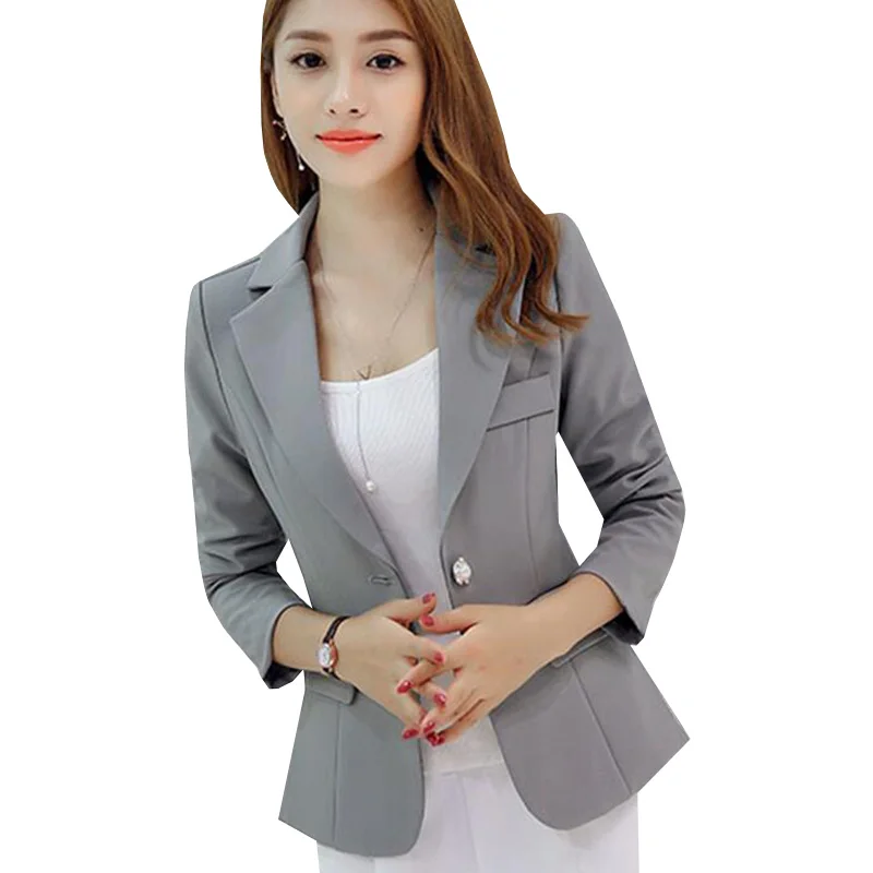 New Fashion Autumn Women Blazer Jacket Slim Fit WorkWear