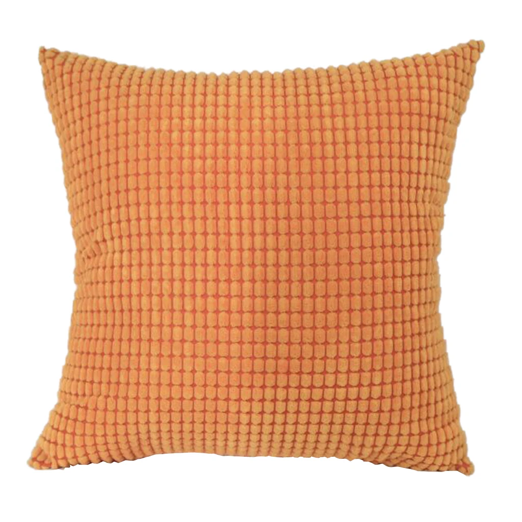 Corduroy Soft Solid Decorative Square Throw Pillow Covers Set Cushion Case for Sofa Bedroom Car 24x24inch 60x60cm