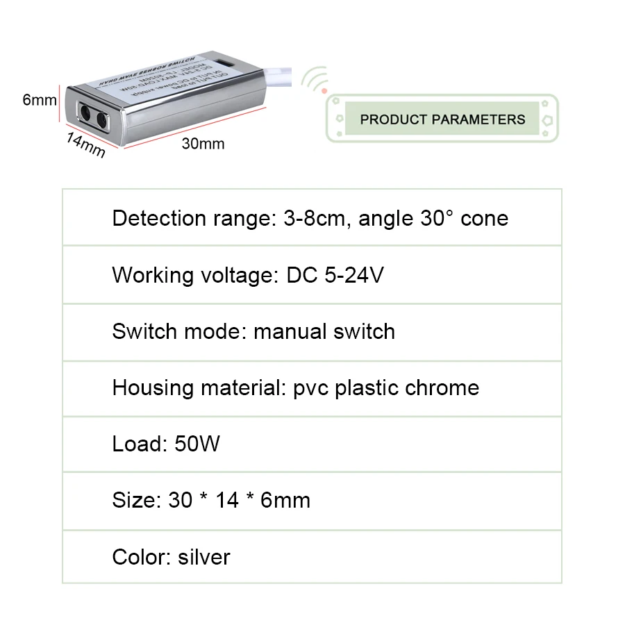 EeeToo ручная развертка Сенсор выключатель AC/DC 12 V-24 V прерыватель ручной волны сканирования ИК Сенсор переключатель «сделай сам» Управление светильник переключатели для Светодиодные ленты