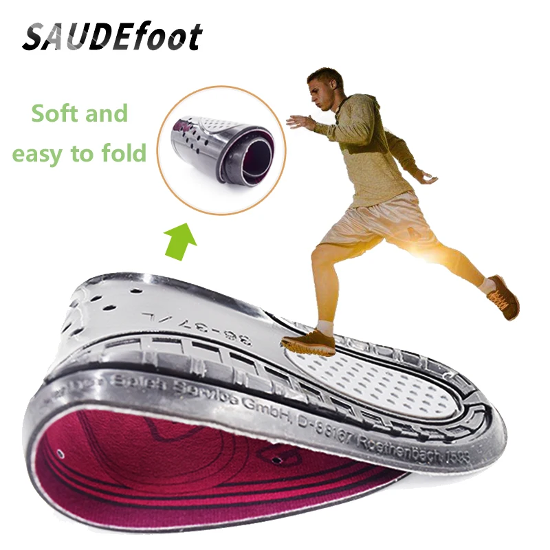 

Saudefoot Breathable Soft Gel Shoe Insoles Shock-Absorbant High Elasticity Honeycomb Sport Foot Pad Soles Insert Accessories
