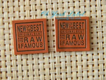 

Custom made high quality leather label / leather patch /pu patch