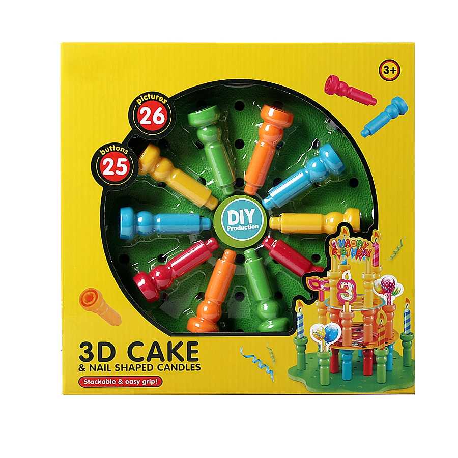 3D Торт Peg доска стволовые формы головоломки обучающие игры с 25 колышками 26