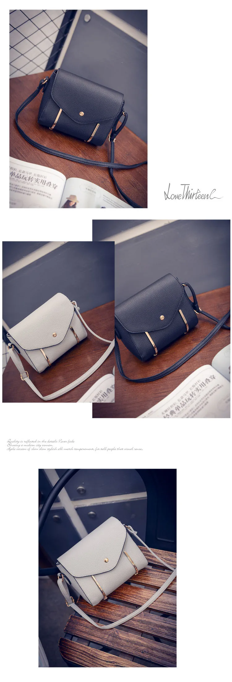 8 women bags 2016 summer new Korean mini messenger packages simple retro small square packet shoulder diagonal bag