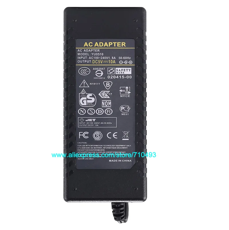 AC DC источник питания 5 В 5A 6A 8A 10A Adpater Зарядное устройство Трансформатор 25 Вт 60 Вт 40 Вт 50 Вт для светодиодные ленты светильник CCTV камера с IC чип