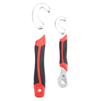 

2Pcs Magic Wrench Set Double Head Wrench Multi-Function Universal Spanner Hand Adjustable Socket Head Repair Tool For Nuts Bolts