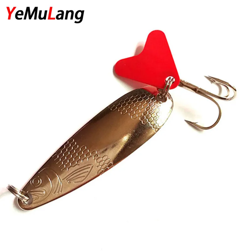 YeMuLang Metal Jig Hard Fishing Lure 7G Silver Wobblers Artificial Baits For River Spoon 1 P | Спорт и развлечения