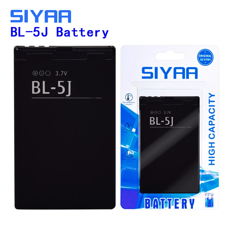 SIYAA BL-4C BL-5J BL-5C BL-4B BL-5B Батарея для Nokia 6100 6125 6170 C2-01 N70 N72 2630 N75 5070 5140 Lumia 520 литий-ионный аккумулятор Батарея